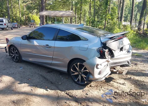 2018 Honda Civic Si из США, поврежденный, VIN 2HGFC3A55JH758380